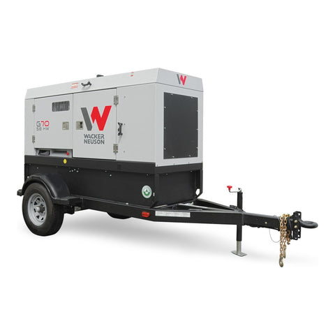 Wacker Neuson G70 Generator Trailer - Power - Part Number 5100044760